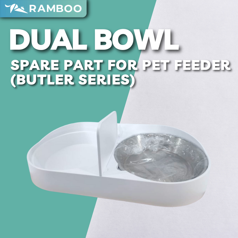 RAMBOO Dual Bowl สําหรับ Pet Feeder Butler Series (Butler 3L, Butler WIFI)