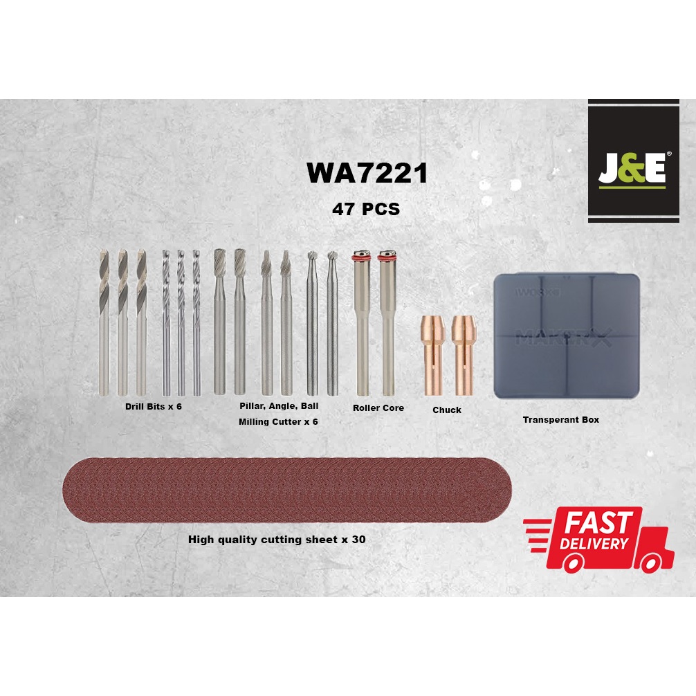 J&E WORX WA7221 WA7222 อุปกรณ์เสริมปากกาบดไร้สาย (WX750 / WX106 / WX739 ) อุปกรณ์บดและตัด