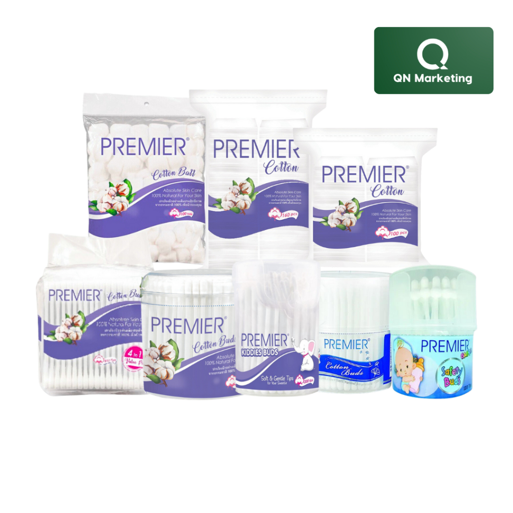 PREMIER Cotton Buds/Facial Cotton Ball/Cosmetic Buds/Safety Buds
