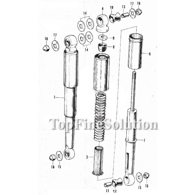 อะไหล่โช้คอัพหลัง Honda C70 GBO GBOJ
