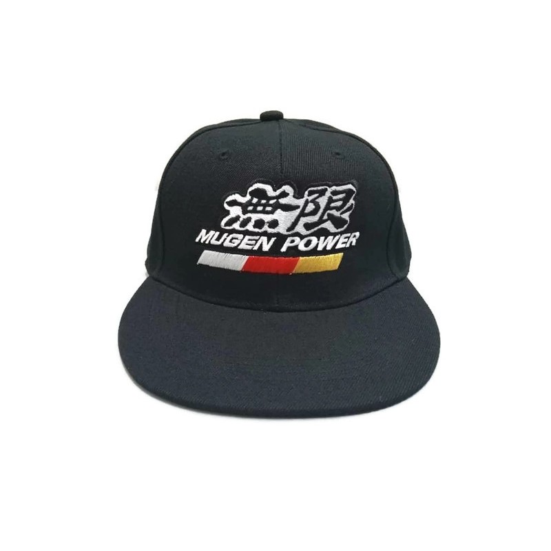 Honda Mugen Power หมวกผ้าฝ้ายสีดํา Snapback หมวก Unisex City Civic Accord Jazz CRZ CRV HRV FC FK8 FL