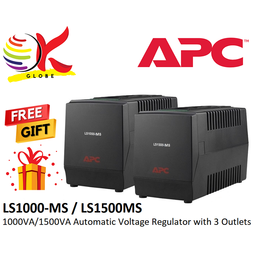 Apc AVR LS1000-MS 1000VA 230V / LS1500-MS 1500VA 240V LINE-R AUTOMATIC VOLTAGE REGULATOR UPS 3 UNIVERSAL OUTPUT SOCKETS