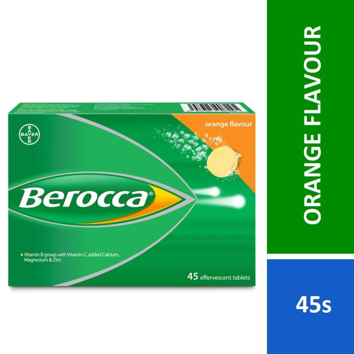 Berocca วิตามินบีเม็ดส้มฟู่ 3x15s