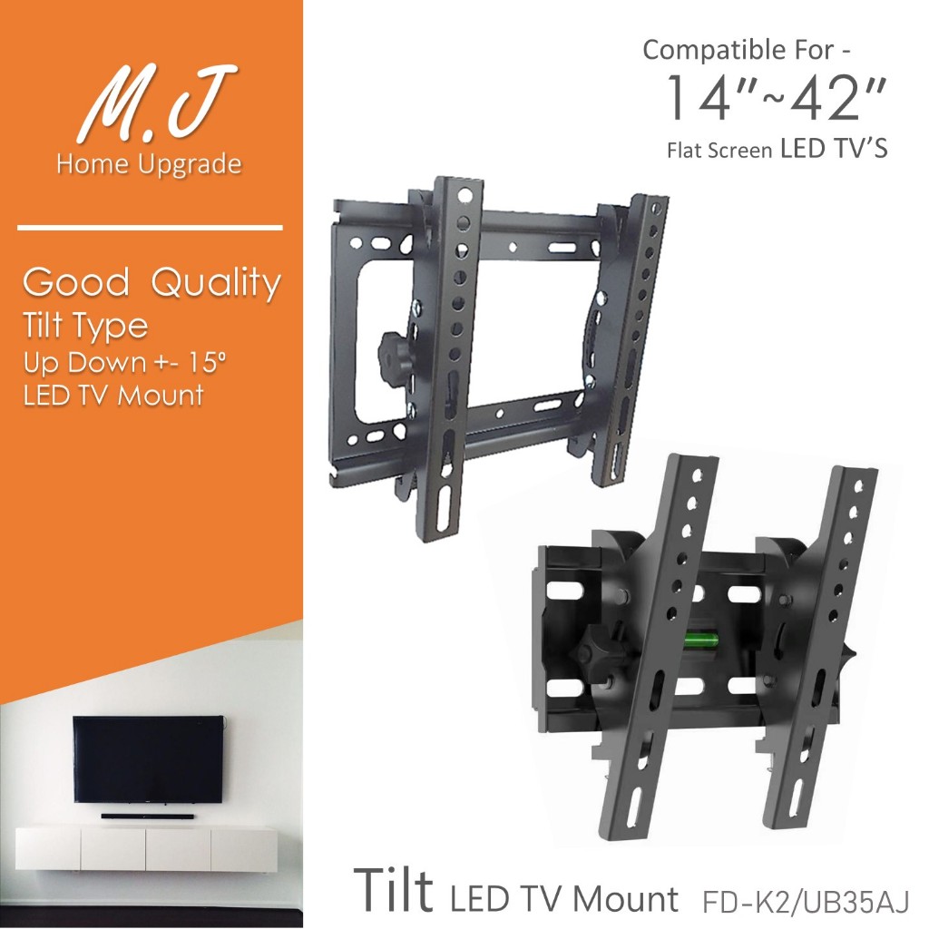 *คุณภาพดี* 14-42 Tilt Up Down Flat Panel LED TV Wall Mount TV Bracket [ Model-UB35AJ/FD-K2 ]