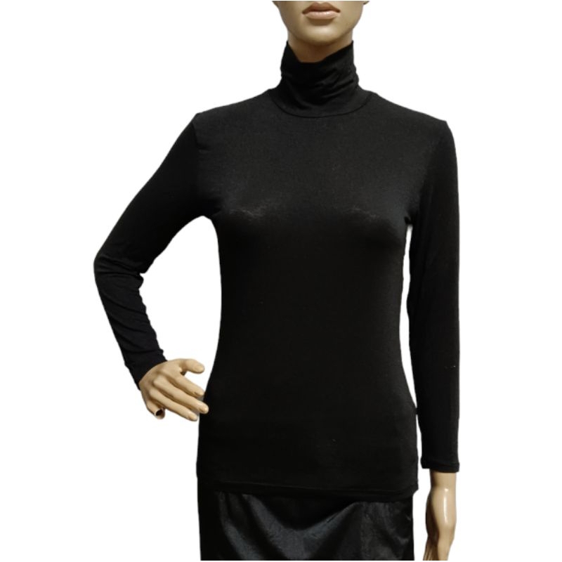 BMT2048 - (L) THEORIA FIBREHEAT เสื้อคอ TURTLE ด้านใน