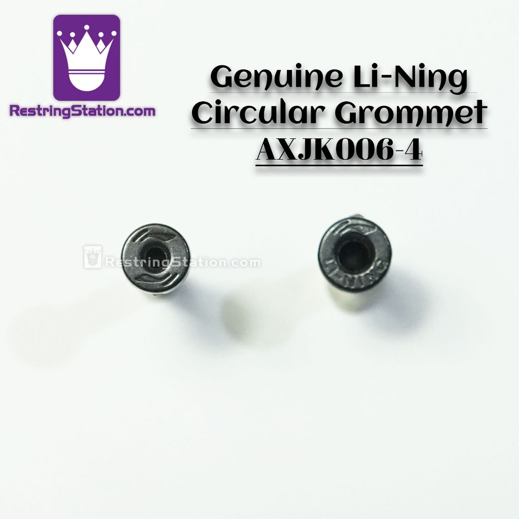 [Grommet Li-ning Logo Circular Grommet Kit AXJK006-4 สําหรับไม้แบดมินตัน Double (2.6 มม.)/เดี่ยว (2.1 มม.) หลุม