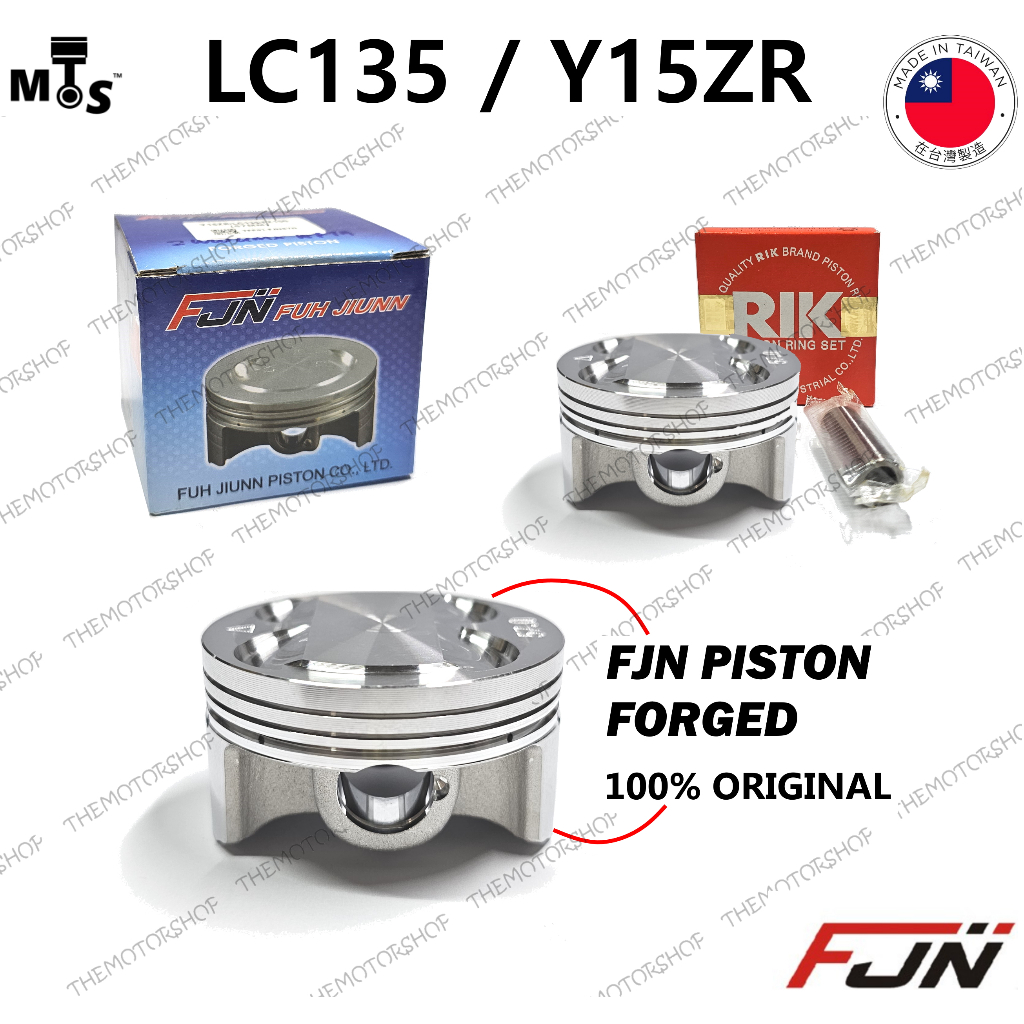 👍 V2 FJN Y15ZR / LC135 LC 135 57MM SEMI DOME (สําหรับแข่งรถ) PISTON ชุดแหวน PIN CLIP LC 5S FZ150 FZ 