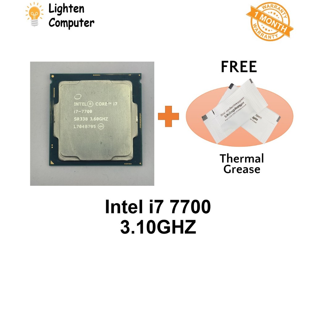 USED Intel i7 7700 3.10GHZ QUAD CORE PROCESSOR 8M 65W LGA 1151