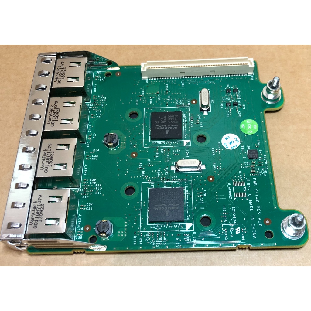 Dell FM487 Broadcom 5720 4-Ports 1000Base-T 1Gbps PCI-E Daughter Card 0FM487