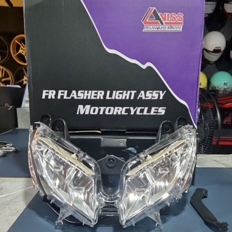 LC135 V8 FRONT SIGNAL SET VIS CLEAR TINTED