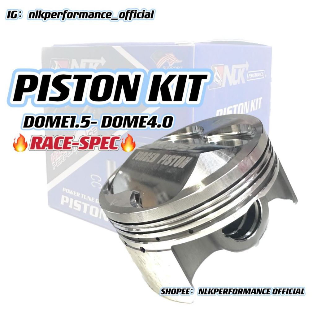 NLK PERFORMANCE SUPERHEAD HEAD PISTON FORGED KIT LC135 โดม 1.5 / 2.5 / 3.0/4.0 LC135 PISTON RACING K