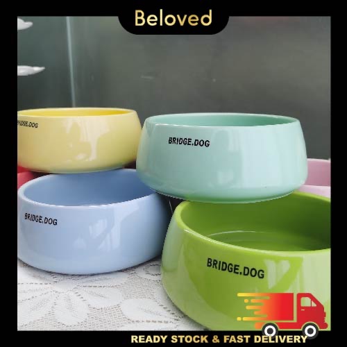 Korea BRIDGE DOG คุณภาพเซรามิคสุนัขและแมว FEEDING BOWL เหมาะสําหรับแมวและสุนัขพันธุ ์ เล ็ กหรือสัตว ์