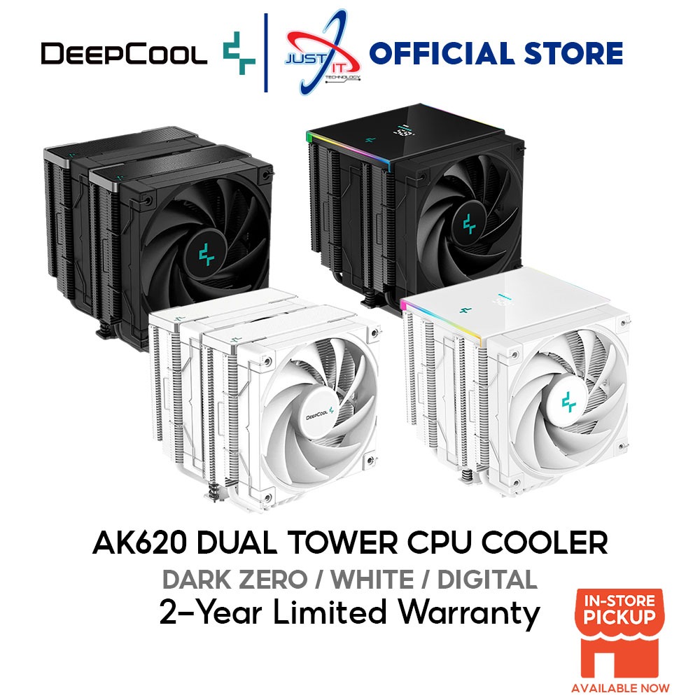 Deepcool AK620 Zero Dark / White / DIGITAL CPU Cooler
