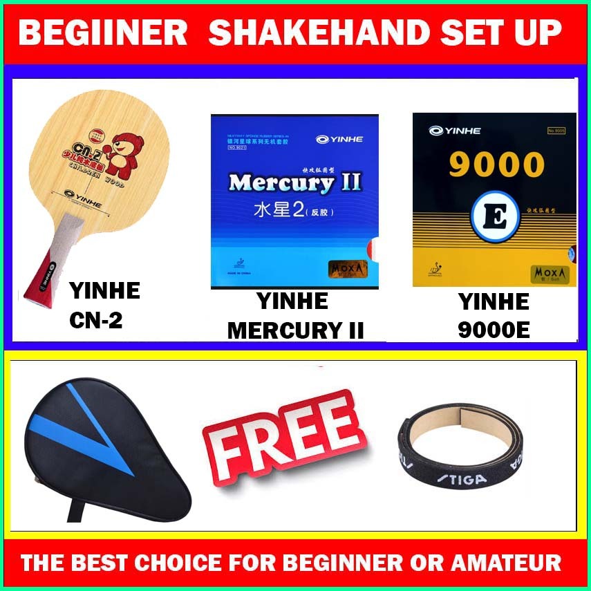 YINHE SET Yinhe CN-2 + Yinhe Mercury II + Yinhe 9000E สําหรับ BEGENER SET BAT AND RUBBER OFFER SET ร