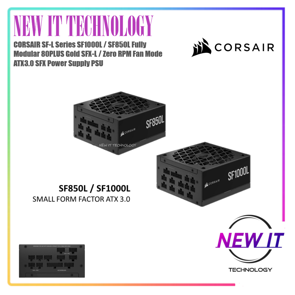 CORSAIR SF 2024 Series SF850&SF1000 80PLUS Platinum &SF-L SF850L&SF1000L Fully Modular 80PLUS Gold A