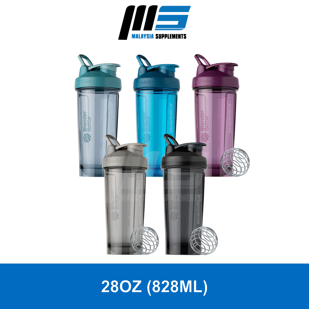 Blenderbottle Pro Series 28oz เครื่องปั่นโปรตีนป้องกันการรั่วเปิดกว้าง BPA ฟรีทําความสะอาดง่าย
