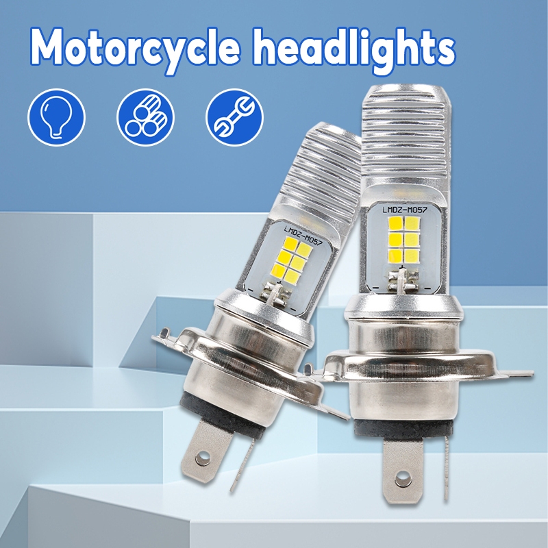 รถจักรยานยนต์ LED ไฟหน้า P15D H4 H7 Hi/Lo Beam 6000K 45W มอเตอร์ไซด์ Universal Yamaha Kawasaki Moden
