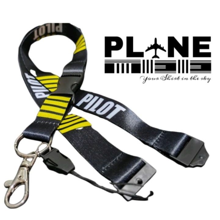 PILOT Lanyard ฟรี ID HOLDER Juruterbang MAS MAB AIRASIA MALINDO BATIK AIRFLY FIREZ SKS MFA Layang-La