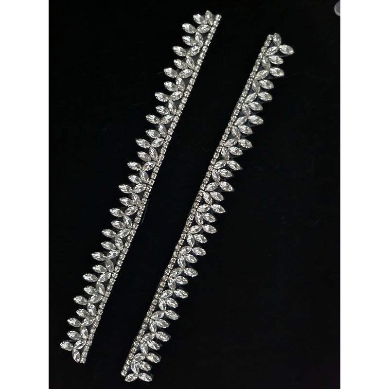 (25 ซม.) เหล็กบน BEADS TAMBAL BEAD สําหรับ ARMS หรือ WAIST รอบๆผ้า