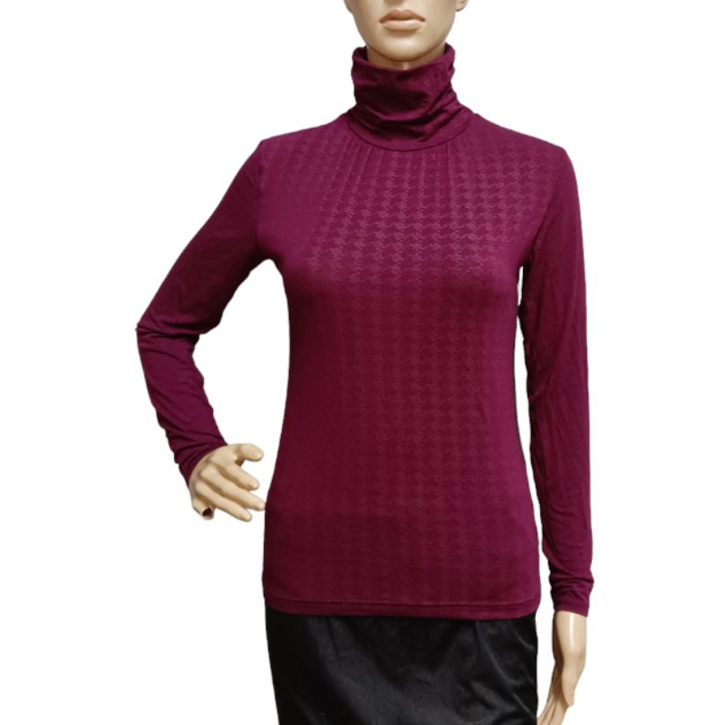 BMT2208 - (M) TOPVALU HEATFACTS เสื้อคอเต่าที่อบอุ่นด้านใน