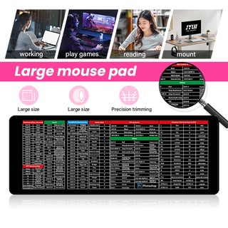 Large Mousepad Keyboard Mat Anti-slip Suede Smooth Mouse Pad Mat Non-Slip Rubber Base Alas Papan Kekunci Pad Tetikus 鼠标垫