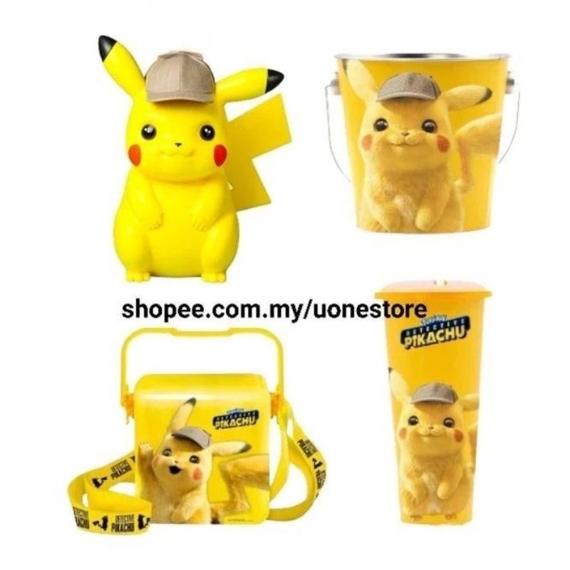 แก้วน้ําถัง Popcorn Detective Pikachu