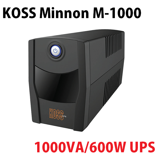 Koss MINNON M-1000 1KVA UPS พร้อมหน้าจอ LED - KOSS 1000VA UPS พร้อมหน้าจอ LED