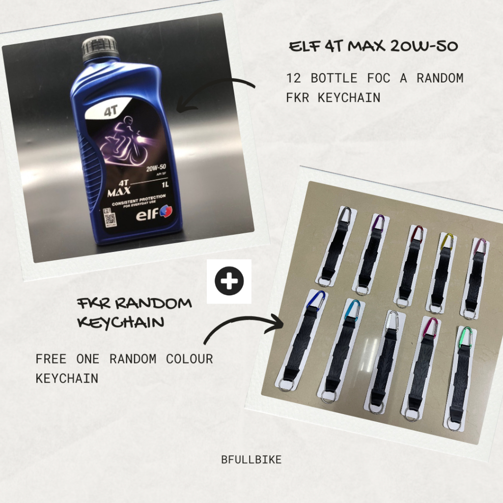 ELF 4T MAX 20W-50 (1L) ELF 20W50 20W 50 MINYAK HITAM ELF 20W 50 น้ํามันเครื่อง ELF 4T MAX 20W50 ELF 