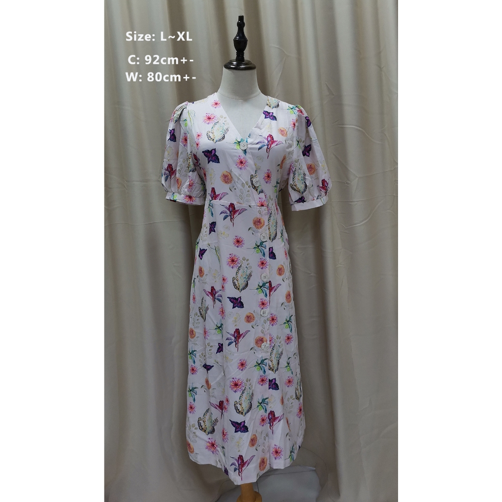 Pre-loved Second Dress 95% เหมือนใหม่ (W1) (L~XL Size] /连衣出遛 9.5成新裙