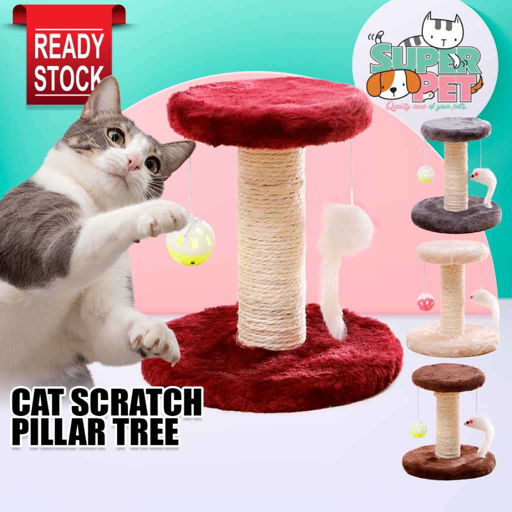 Cat Scratch Play Bed Toy Kucing Scratcher Cat Tree Cat Scratching Post Sisal Tower