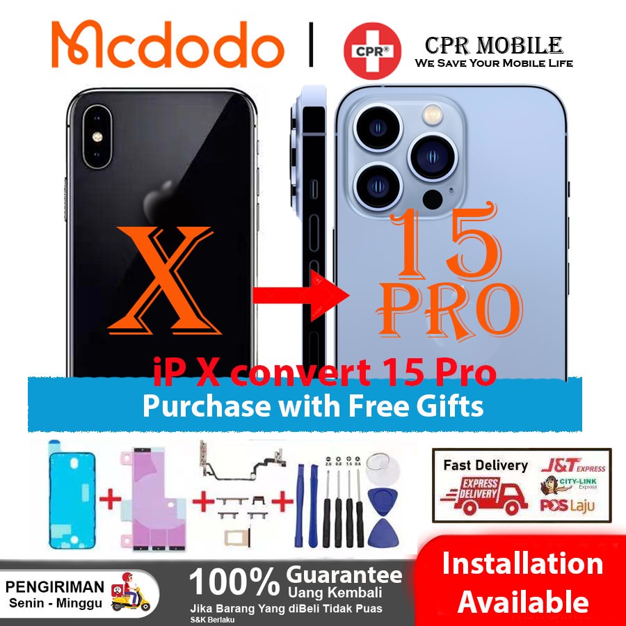 ที่อยู่อาศัยโทรศัพท์เข้ากันได้กับ X แปลง 15 Pro