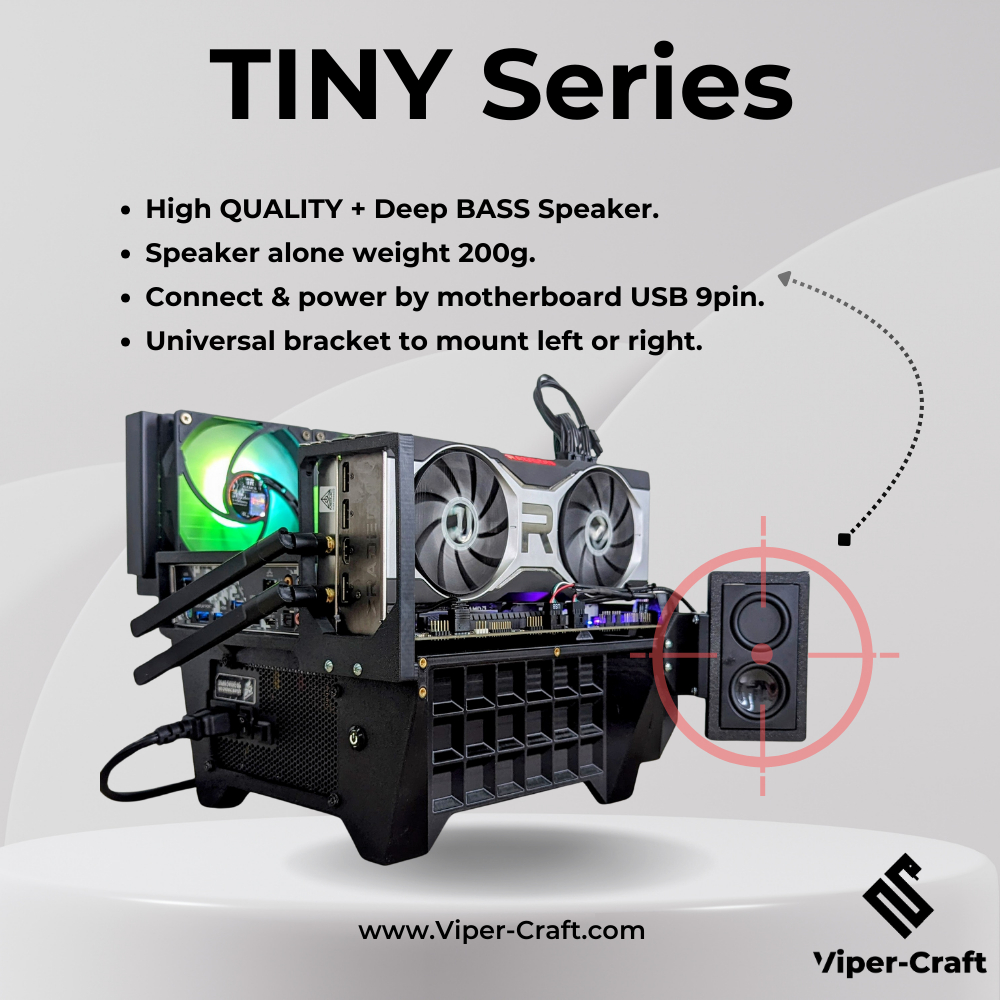 [ TINY Series ] PC Frame / Stand / Test Bench - วัสดุ PETG ( MATX / ITX / ATX )