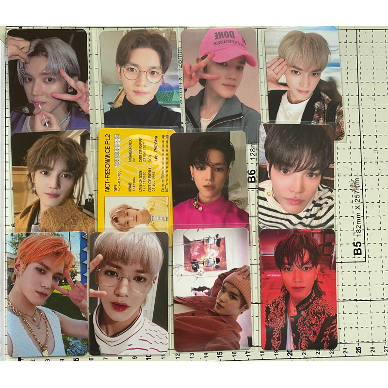 NCT127 Taeyong photocard อย่างเป็นทางการ