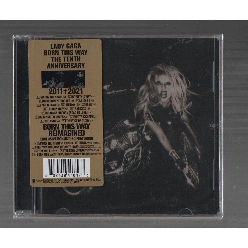 แผ่น CD เพลง Lady Gaga Born This Way The Tenth Anniversary 2 แผ่น