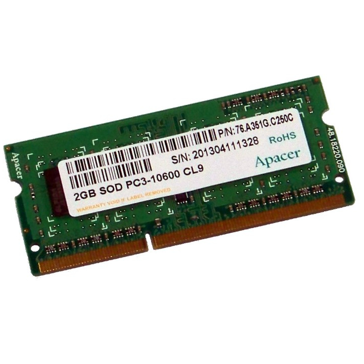 Apacer Ram 2GB DDR3-333 PC3-10600S 1333MHz