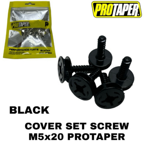 ชุดฝาครอบ SCREW M5X20 PROTAPER [ BLACK / CHROME ]