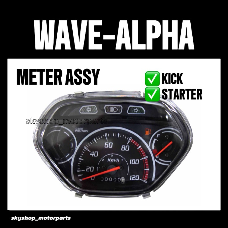 WAVE ALPHA110 METER ASSY // HONDA WAVEALPHA ALPHA 110 CX 110 SPEEDOMETER