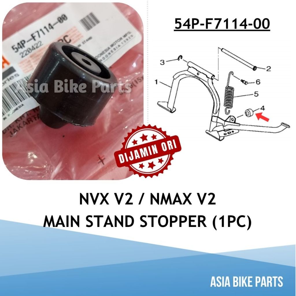 Yamaha NVX V2 / NMAX V2 หลัก Stand Stopper - 54P-F7114-00