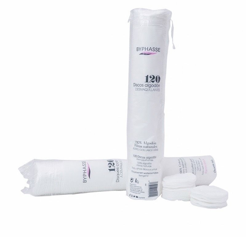 BYPHASSE FACE COTTON PADS DUO 120 แผ่น