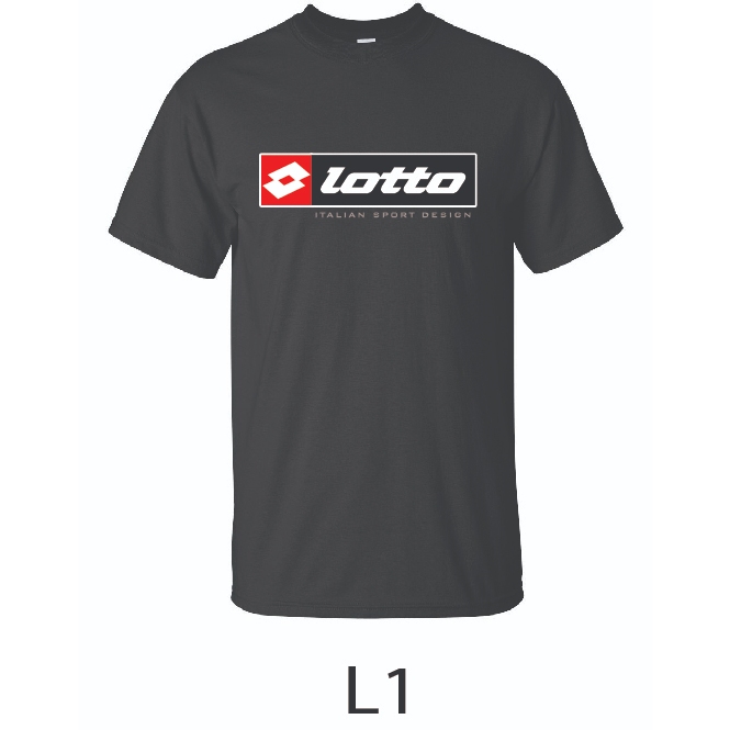 เสื้อยืด LOTTO COTTON / MICROFIBER BLACK