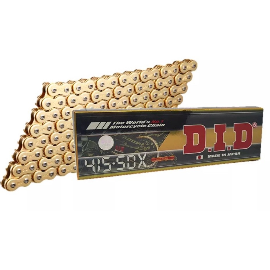 ฟรีน้ํามัน Yamalube 2 ชิ้น - JAPAN DID Racing 415-SDX Chain Gold & Gold 124L/132L