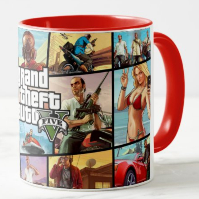 GRAND THEFT AUTO GTA V เกม PS 4 PS 5 GTA 5 เซรามิคแก้วบ้านห้องครัว DECOR OFFICE ของเล่นเด็ก