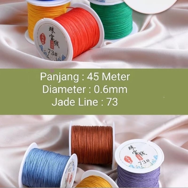 Diy Nylon String Beading / Benang Nylon Kain Gelang / Tali Strap Phone