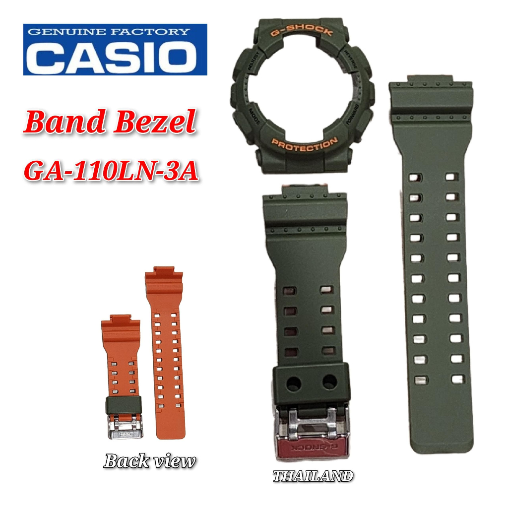 อะไหล่สายนาฬิกาข้อมือ Casio G-Shock GA-110LN GA-110LN-3A แบบเปลี่ยน