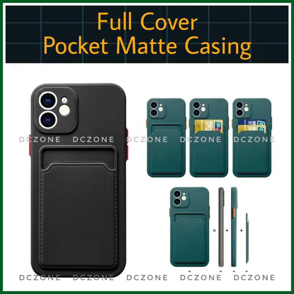Infinix Hot 20i 40i 40 40x 50 50i/Note/Pro/smart 8 5G Pocket Card Slot Matte Case Cover Soft Casing
