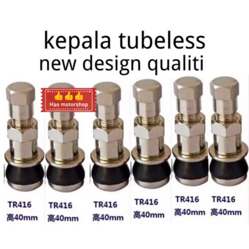 ️KEPALA TAYAR TUBELESS MOTOR TUBELESS VALVE UNIVERSEL ️