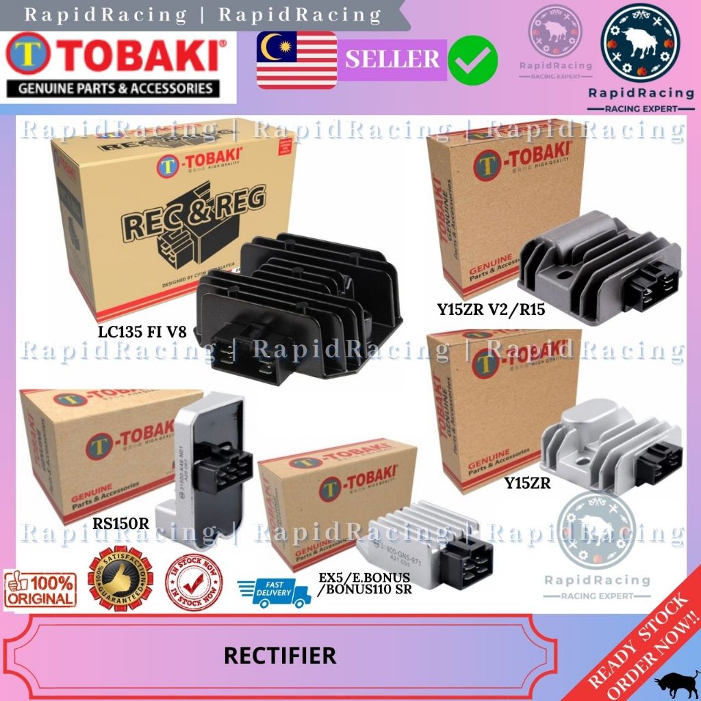 Y15ZR/Y15ZR V2<< TOBAKI RECIFER & REGULATOR CUTOUT WORDS YAMAHA Y15 ZR Y SUKU YSUKU YS
