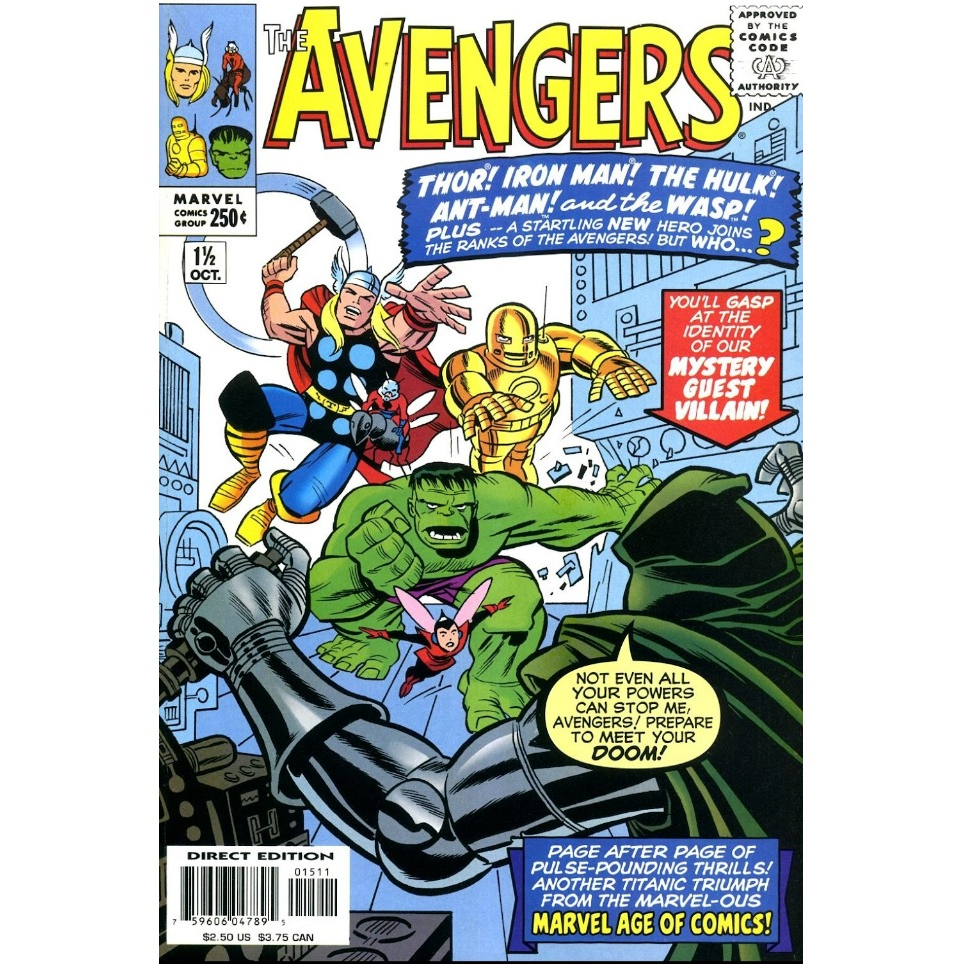 THE AVENGERS 1.5 BRUCE TIMM MARVEL COMICS 1ST PRINTING