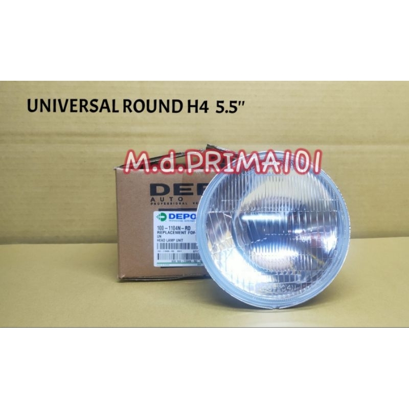 UNIVERSAL ROUND H4 5.5 ซีล BEAM HEAD LAMP iSUZU KB20 A112 KE70 KB20 689 NISSAN C20 C120 BLUEBIRD 160