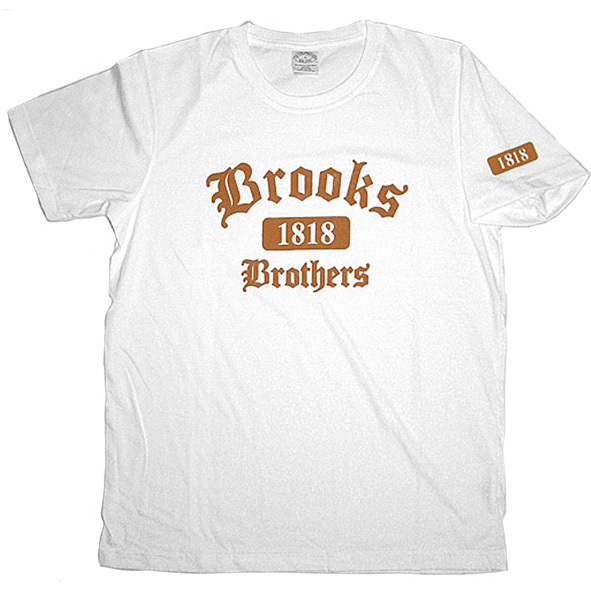 Brooks Brothers applique 1818 เสื ้ อยืดคอกลม - สีเขียว XL Size Only